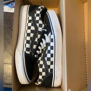 Mens checkered Vans